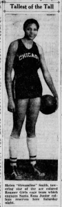 Helen "Streamline" Smith of the Chicago Roamer Girls. Helen "Streamline" Smith of the Roamer Girls
